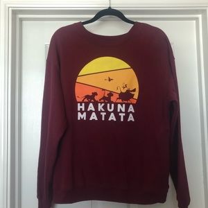 Maroon Lion King Sweatshirt